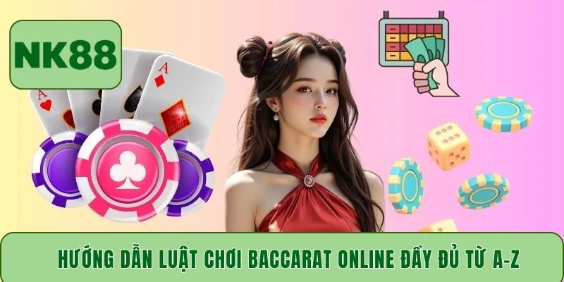 Hướng dẫn luật chơi Baccarat online đầy đủ từ A-Z